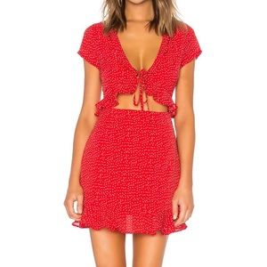 Mercy Polka Dot Dress by superdown in xs. New with tags, never worn!